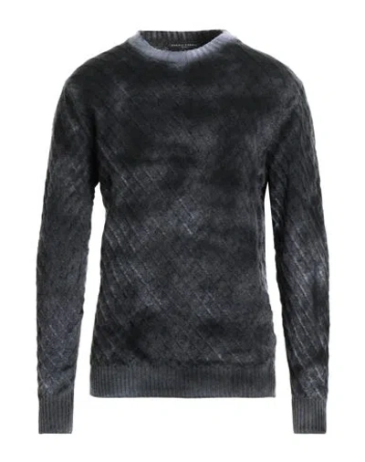 DANIELE FIESOLI DANIELE FIESOLI LAB MAN SWEATER BLACK SIZE M MERINO WOOL, CASHMERE
