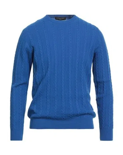 DANIELE FIESOLI DANIELE FIESOLI LAB MAN SWEATER BLUE SIZE L MERINO WOOL
