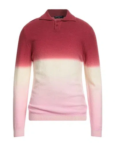 DANIELE FIESOLI DANIELE FIESOLI LAB MAN SWEATER GARNET SIZE L WOOL, POLYAMIDE, CASHMERE