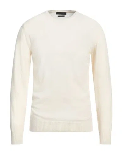 DANIELE FIESOLI DANIELE FIESOLI MAN SWEATER CREAM SIZE M MERINO WOOL, CASHMERE