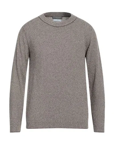 DANIELE FIESOLI DANIELE FIESOLI MAN SWEATER DARK BROWN SIZE L ORGANIC COTTON, POLYAMIDE
