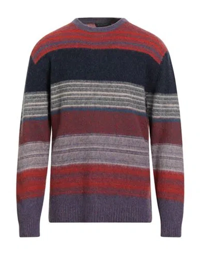 DANIELE FIESOLI DANIELE FIESOLI MAN SWEATER MIDNIGHT BLUE SIZE L MERINO WOOL