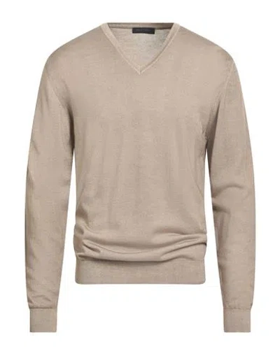 DANIELE FIESOLI DANIELE FIESOLI MAN SWEATER SAND SIZE L MERINO WOOL