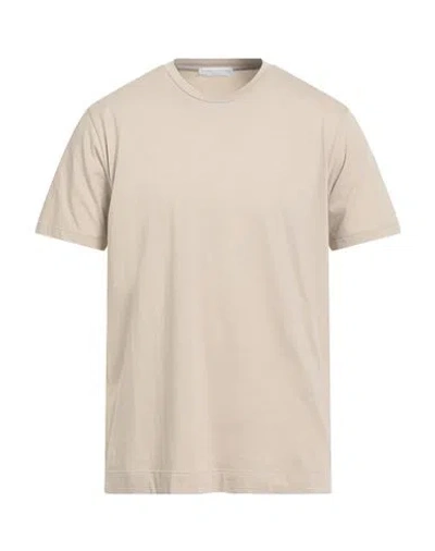 DANIELE FIESOLI DANIELE FIESOLI MAN T-SHIRT BEIGE SIZE L COTTON