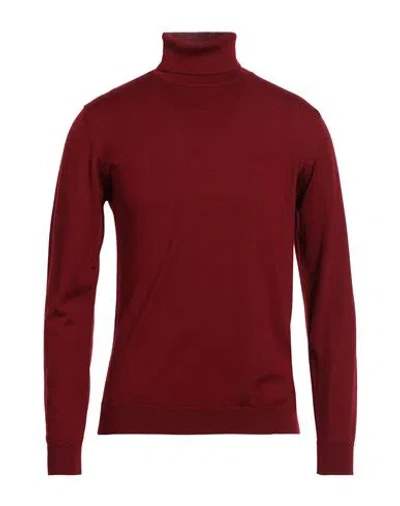 DANIELE FIESOLI DANIELE FIESOLI MAN TURTLENECK BRICK SIZE M MERINO WOOL