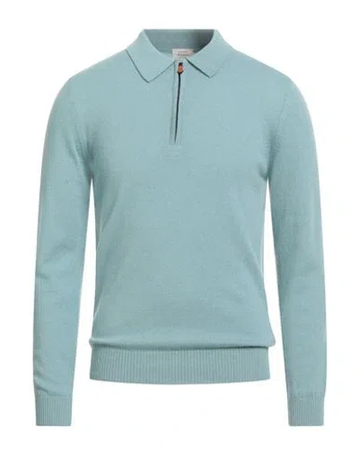 DANIELE FIESOLI DANIELE FIESOLI SELEZIONE MAN SWEATER SKY BLUE SIZE M CASHMERE