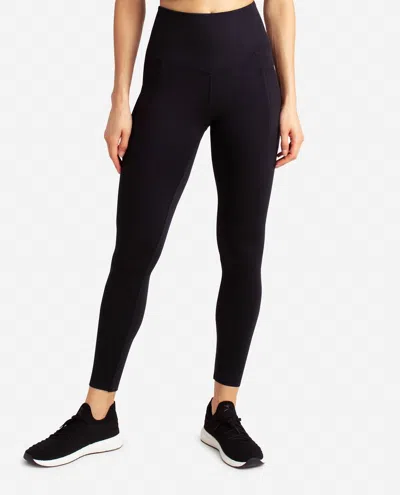 DANSKIN PACESETTER 7/8 LEGGING IN BLACK SALT