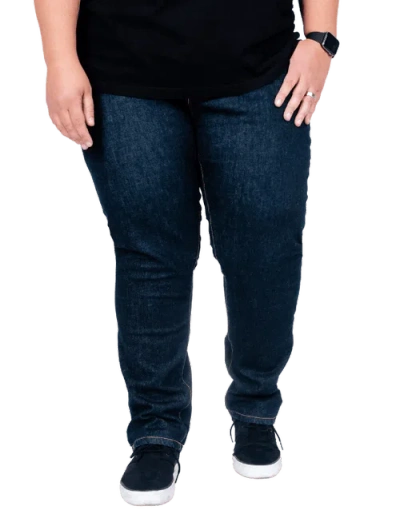 DAPPER BOI DAPPER BOI SLIM-STRAIGHT, PREMIUM INDIGO STRETCH JEANS