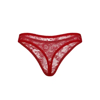 DARILY UNDERWEAR WOMEN'S STRING PANTIES FLAME RED