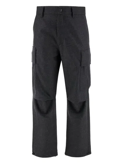 DARKPARK CARGO-POCKET WOOL TROUSERS