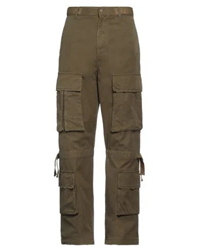 DARKPARK DARKPARK MAN PANTS MILITARY GREEN SIZE 34 COTTON