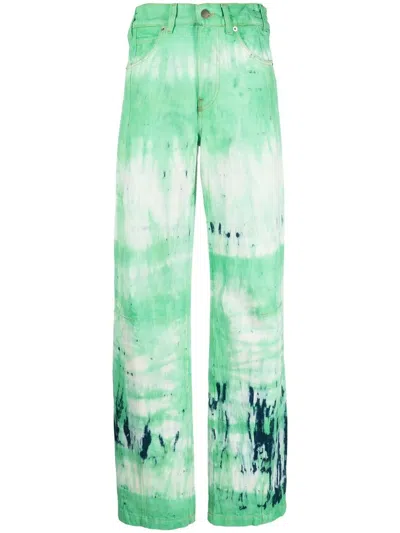 DARKPARK TIE-DYE WIDE-LEG JEANS