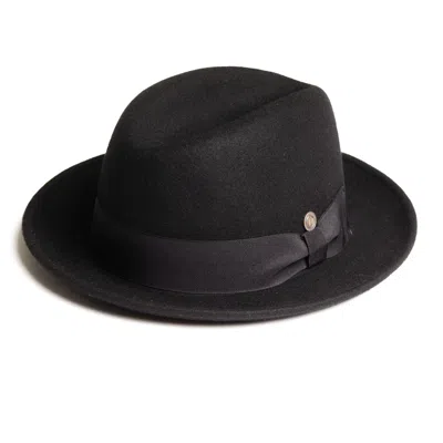 DASMARCA HATS MEN'S WHITE GODFATHER IVORY WOOL FELT HAT