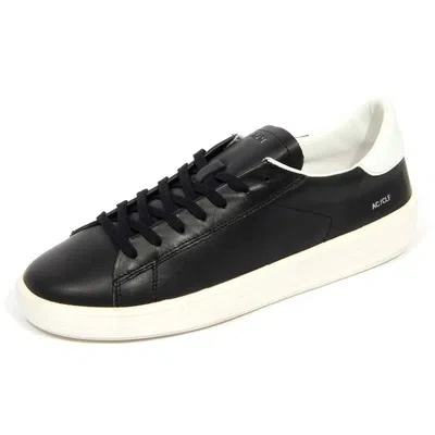 DATE H1928 SNEAKER UOMO D.A.T.E. MAN ACE CALF LEATHER SHOES BLACK
