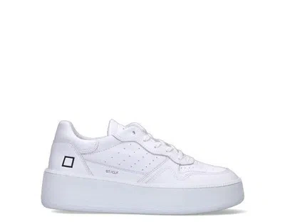 DATE SHUHE D.A.T.E. FRAU SNEAKERS TRENDY BIANCO NATURLEDER W361-ST-CA-WH