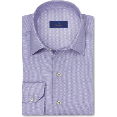 DAVID DONAHUE DAVID DONAHUE MICRO TEXTURE PRINT SPORT SHIRT
