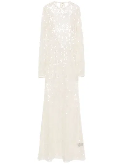 DAVID KOMA SEQUINNED GOWN