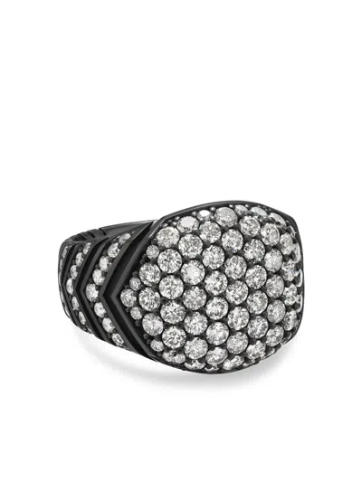 DAVID YURMAN CHEVRON SIGNET RING