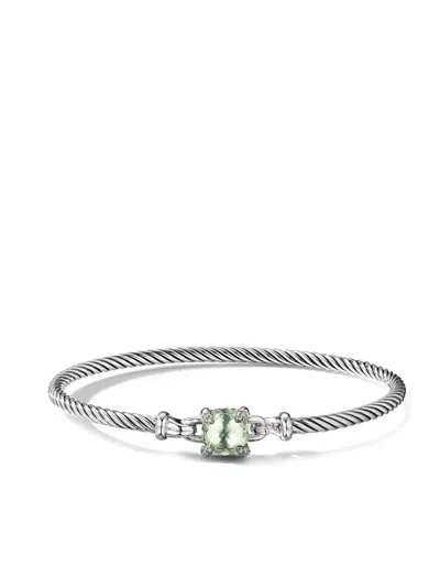 DAVID YURMAN STERLING SILVER CHATELAINE DIAMOND BRACELET (3MM)