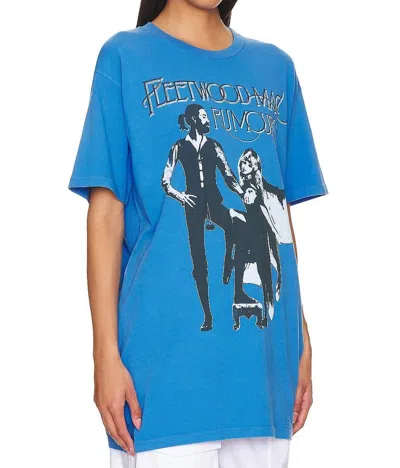 DAYDREAMER FLEETWOOD MAC RUMORS TEE DRESS IN AZURE BLUE