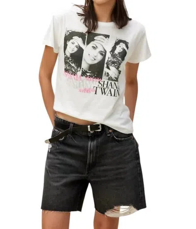 DAYDREAMER SHANIA TWAIN REPEATED SOLO TEE IN VINTAGE WHITE