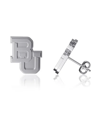 DAYNA DESIGNS WOMEN'S DAYNA DESIGNS BAYLOR BEARS TEAM LOGO SILVER POST EARRINGS