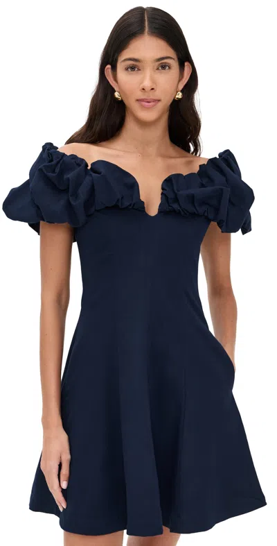 DE LORETA CUMARAL DRESS NAVY