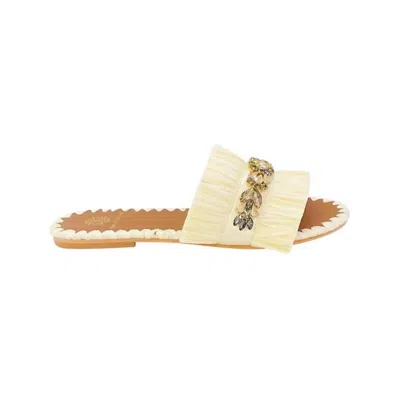 DE SIENA WOMEN'S SEMIRA RAFFIA SANDAL IN GRANO