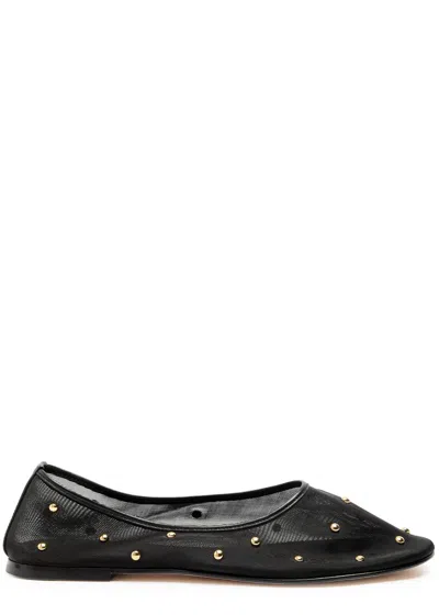 DEAR FRANCES DEAR FRANCES BALLA EMBELLISHED MESH BALLET FLATS