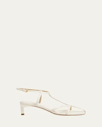 DEAR FRANCES TEE LEATHER SANDALS