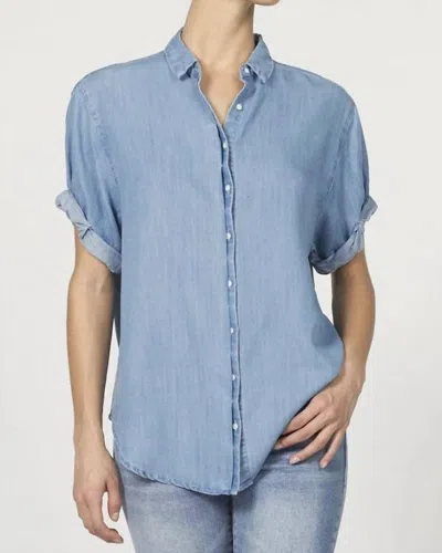 DEAR JOHN DENIM BENNING TOP IN BLEACHED DENIM