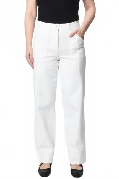 DEAR JOHN DENIM HOLLY DENIM STRAIGHT LEG JEANS IN WHITE