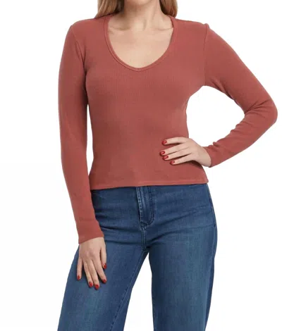 DEAR JOHN DENIM MARLOWE TOP IN INTENSE RUST