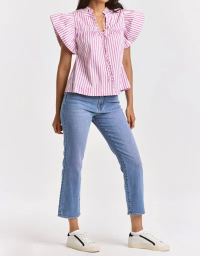 DEAR JOHN DENIM SIENA COCKTAIL BLOUSE IN PINK
