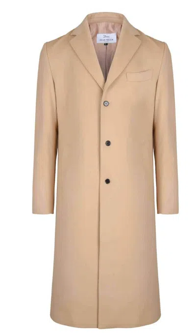 DEAR MILER UNISEX WOOL LONG COAT IN CAMEL