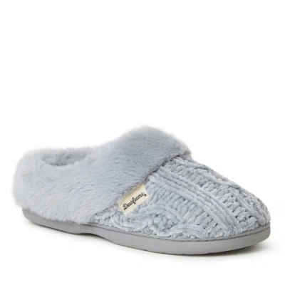 DEARFOAMS DEARFOAMS CLAIRE CABLE KNIT CHENILLE CLOG SLIPPER