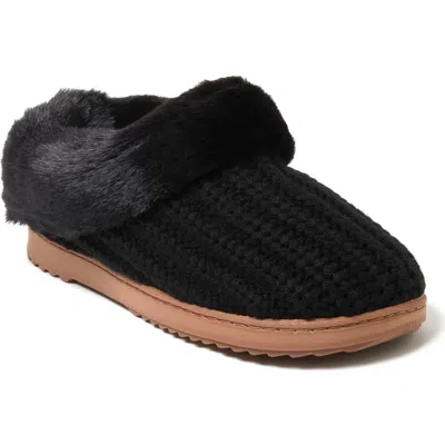 DEARFOAMS DEARFOAMS HANNAH FESTIVE KNIT CLOG SLIPPER