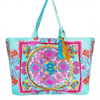 DEBBIE KATZ OVERSIZED BOHO BEACH TOTE BAGS IN TAHITI BEACH