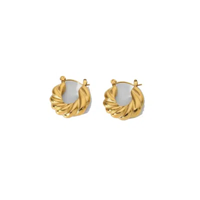 DECOLET THE LABEL WOMEN'S HERA HOOP GOLD EARRINGS