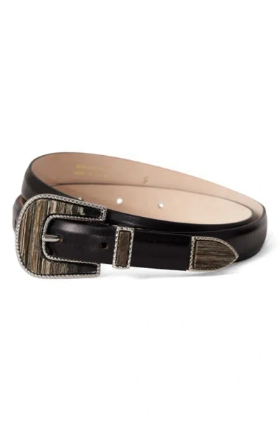 DEHANCHE DÉHANCHE TRAVERTINE LEATHER BELT