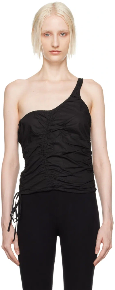 DEIJI STUDIOS BLACK SCRUNCHIE TOP