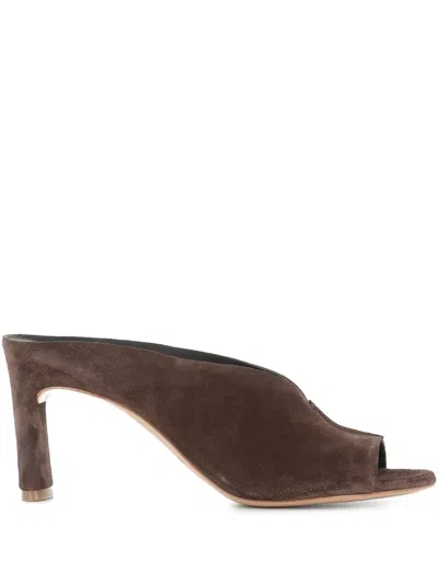 DEL CARLO 80MM SUEDE SANDALS