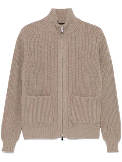 DELL'OGLIO ZIP-UP CARDIGAN