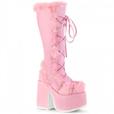 DEMONIA CAMEL-311 PLATEAU STIEFEL - PINK MATT | DEMONIA