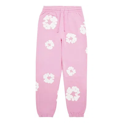 DENIM TEARS Denim Tears Cotton Wreath Logo Sweatpants 'Pink White'
