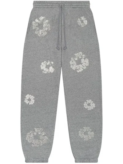 DENIM TEARS SWAROVSKI WREATH "GREY" TRACK PANTS