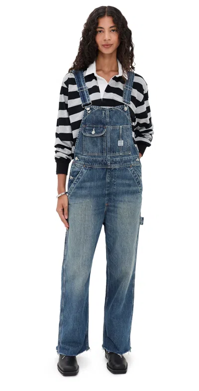 DENIMIST SLOUCH BIB OVERALLS ESHER BLUE