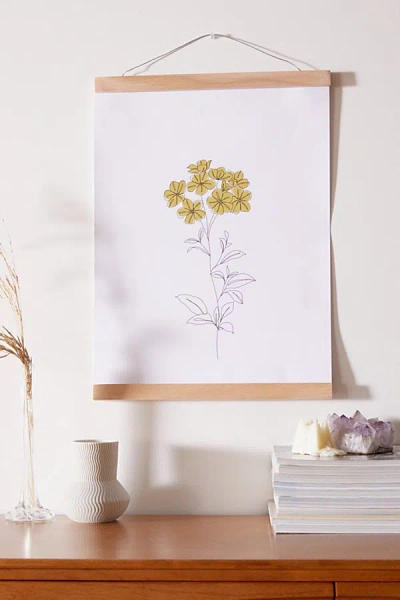 DENY DESIGNS THE COLOUR STUDY FOR DENY BOTANICAL ILLUSTRATION DOWEL ART PRINT
