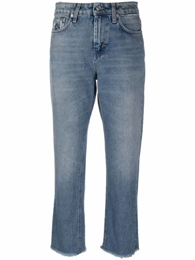 DEPARTMENT FIVE HIGH-WAISTED CROPPED JEANS