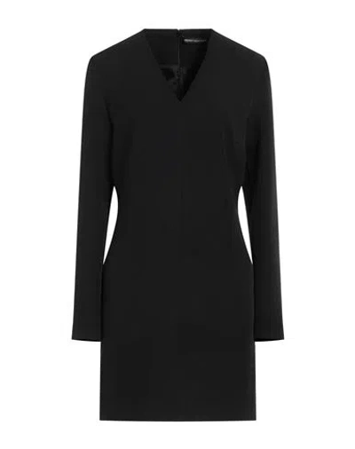 DEPARTMENT FIVE DEPARTMENT 5 WOMAN MINI DRESS BLACK SIZE 8 POLYESTER, ELASTANE